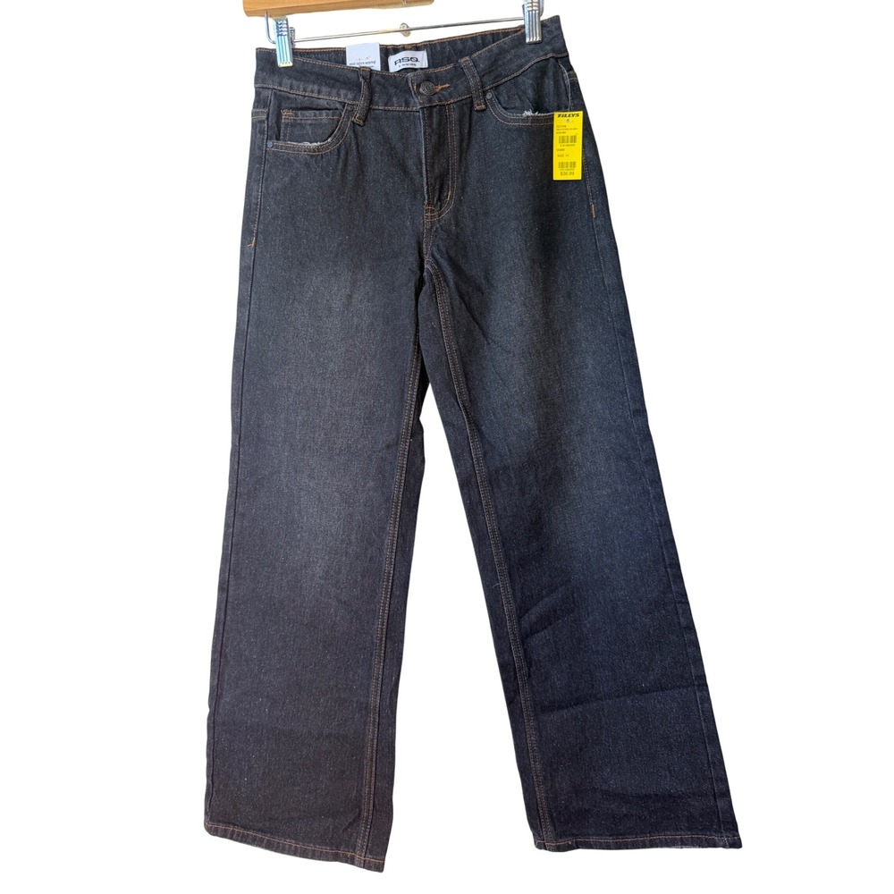 RSQ Girls Low Rise Baggy Dark Wash Jeans Size 14 NWT Y2K 90s Streetwear Grunge